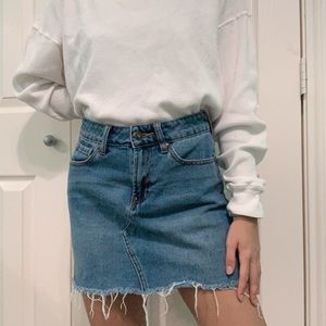 pacsun denim skirt